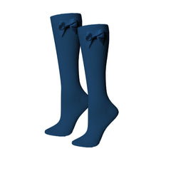 Calceta Escolar Con Moño Suave Niña Calidad Superior