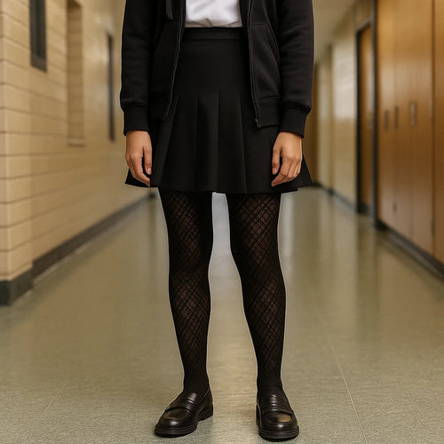 Malla Pantimedia Calada Nylon Para Niña Varios Diseños