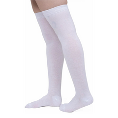 Calceta Larga Medieta Lisa Blanco