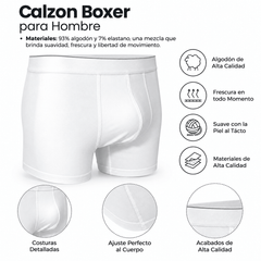 Boxer Brief Stretch Algodón Hombre - Don Calcetín