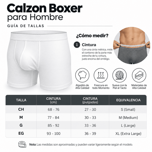Boxer Brief Stretch Algodón Hombre - Don Calcetín