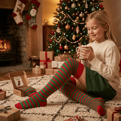 Calceta Larga Medieta Caramelo Niña - Don Calcetín