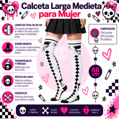 Calceta Larga Medieta Cráneo Pirata - Don Calcetín