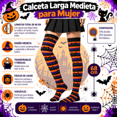 Calceta Larga Medieta Gatos Colores - Don Calcetín