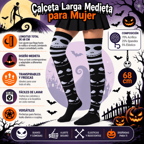 Calceta Larga Medieta Jack Oogie - Don Calcetín
