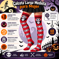 Calceta Larga Medieta Jack Rojo - Don Calcetín