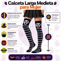 Calceta Larga Medieta Scream - Don Calcetín