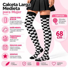 Calceta Larga Medieta Skate - Don Calcetín