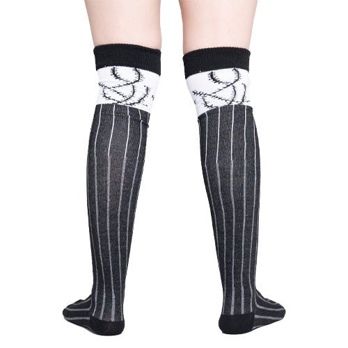 Calcetas Largas Halloween - Estampado Jack Rayas - Don Calcetín