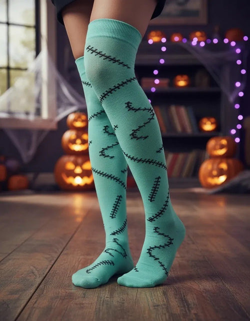 Calcetas Largas Halloween - Sally Cicatriz Medieta - Don Calcetín