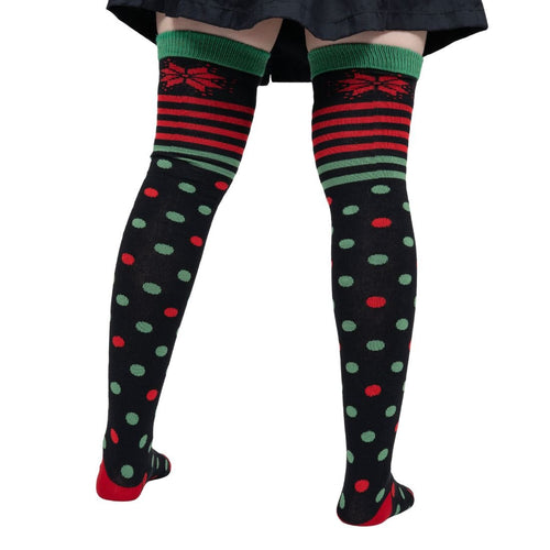 Calcetas Largas Navideñas Medieta - Algodón Suave Y Cómodas - Don Calcetín