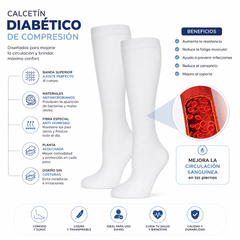 Calcetín Diabético de Compresión Hombre 3 Pares - Don Calcetín