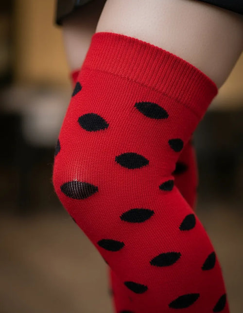 Calceta Larga Medieta Punteada Mujer