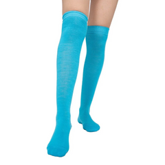 Calceta Larga Medieta Lisa Celeste