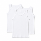 Camiseta Blanca Tirante Grueso con Moño Niña by Don Calcetín
