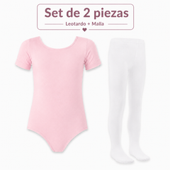 Leotardo Manga Corta Seamless + Malla Nylon by Don Calcetín