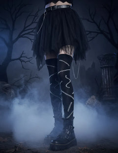 Calceta Larga Medieta Zombie Cicatriz