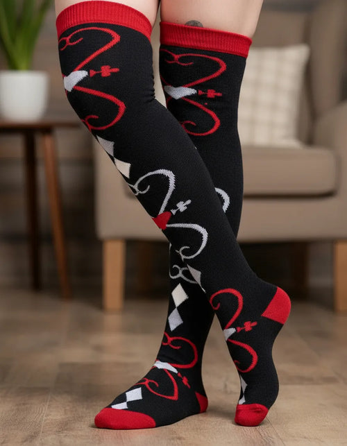 Calceta Larga Medieta Corazones