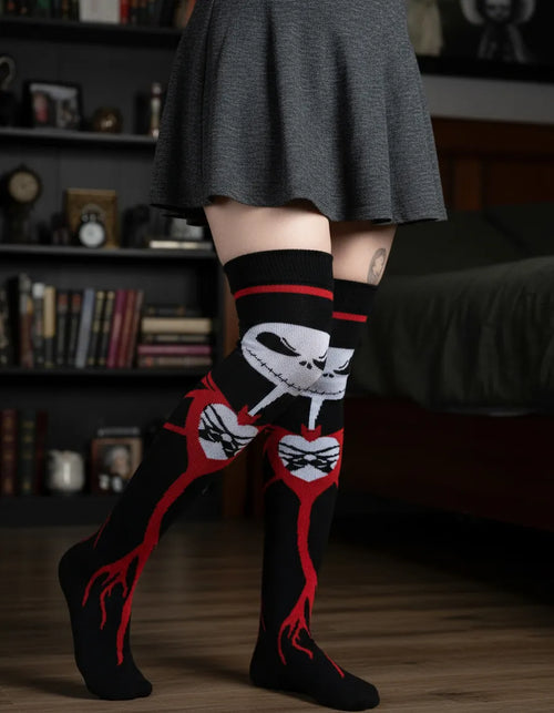 Calceta Larga Medieta Jack Corazon Rojo