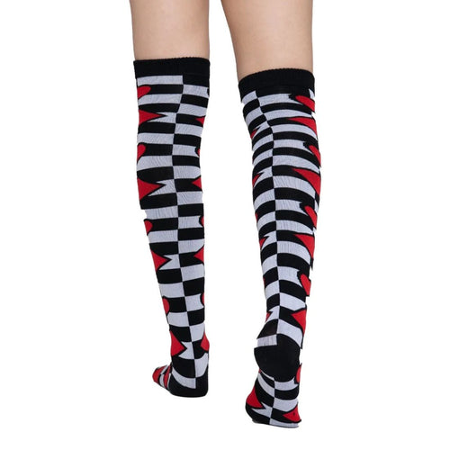 Calceta Larga Medieta Póquer Corazón Rombo