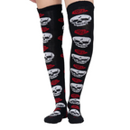 Calceta Larga Medieta Craneo Rosas