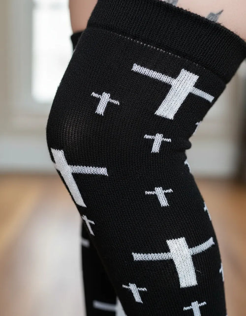 Calceta Larga Medieta Cruces