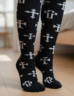Calceta Larga Medieta Cruces Estilos