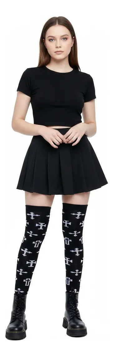 Calceta Larga Medieta Cruces Estilos