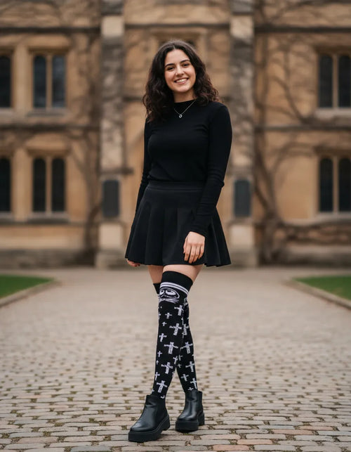 Calceta Larga Medieta Jack Cruces Rotas