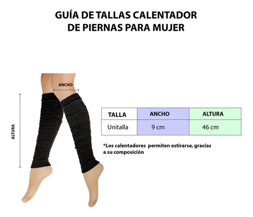 Calentador Piernas Mujer Algodón Suave Invierno Frio 6 Pares