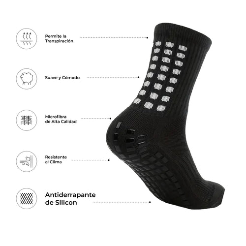 Calceta Deportiva Antiderrapante Niños