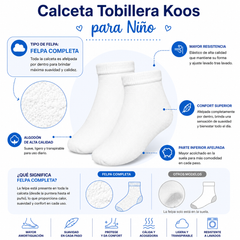 Calceta Tobillera Koos Niño 6 Pares by Don Calcetín