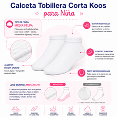Tines Cortos Koos Niña 6 Pares by Don Calcetín