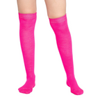 Calceta Larga Medieta Lisa Fucsia