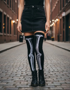 Calceta Larga Medieta Hueso Pie