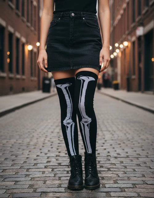 Calceta Larga Medieta Hueso Pie