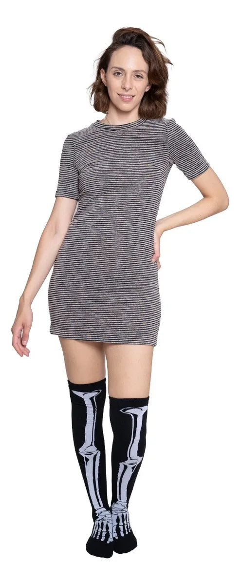 Calceta Larga Medieta Hueso Pie