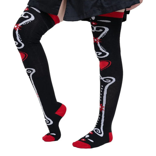 Calceta Larga Medieta Hueso Corazon