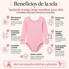 Leotardo Manga Larga Seamless Niña by Don Calcetín