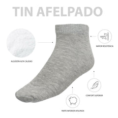 Tin Tobillero Alto Algodón Felpa Completa