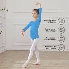 Leotardo Algodón Manga Larga Niña
