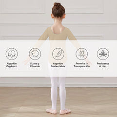 Leotardo Algodón Manga Larga Niña