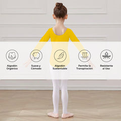 Leotardo Algodón Manga Larga Niña