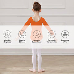 Leotardo Algodón Manga Larga Niña