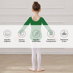 Leotardo Algodón Manga Larga Niña