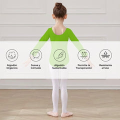 Leotardo Algodón Manga Larga Niña