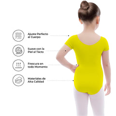 Leotardo Algodón Manga Corta