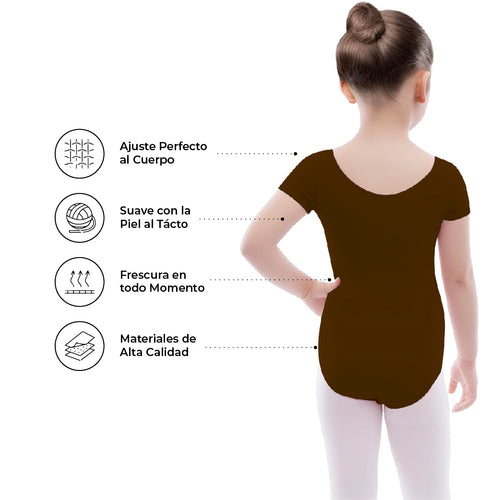 Leotardo Algodón Manga Corta