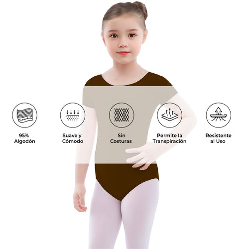 Leotardo Algodón Manga Corta