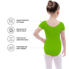 Leotardo Algodón Manga Corta